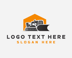 Heavy Equipment Bulldozer Logo