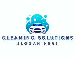 Car Wash Bubble logo design