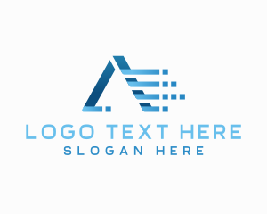 Technology Business Letter A logo