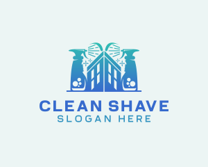 Sprayer Cleaning Janitorial logo design