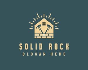 House Brick Construction logo design