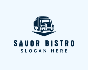 Logistic Delivery Truck Logo