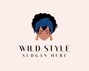 Afro Hair Woman logo