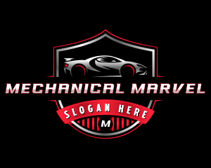 Automobile Sedan Mechanic logo design