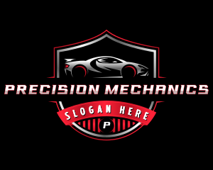 Automobile Sedan Mechanic logo design