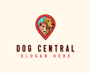 Veterinary Location Pin logo design