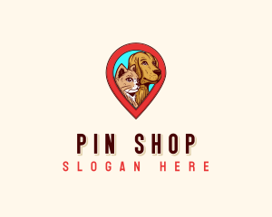 Veterinary Location Pin logo