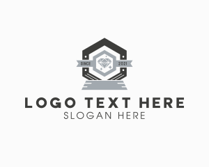 Diamond Hexagon Badge logo