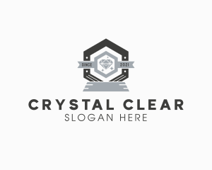 Diamond Hexagon Badge logo design