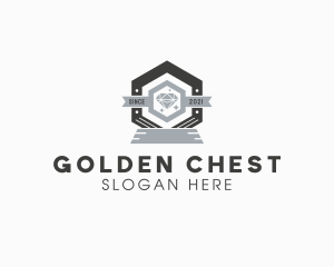 Diamond Hexagon Badge logo design