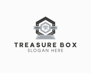 Diamond Hexagon Badge logo