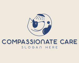 Dog Shower Pet Care logo design