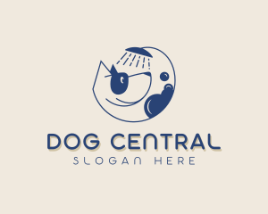 Dog Shower Pet Care logo design