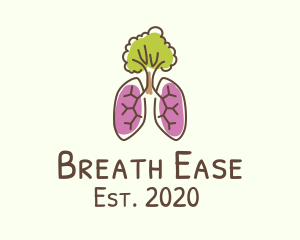 Eco-Friendly Tree Lungs logo design