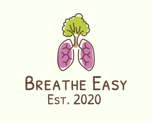 Eco-Friendly Tree Lungs logo design