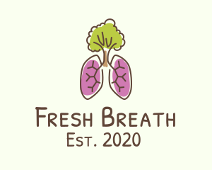 Eco-Friendly Tree Lungs logo design