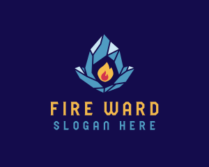 Fire Ice Elements logo design