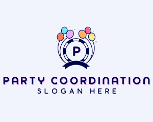 Entertainment Balloon Party logo design