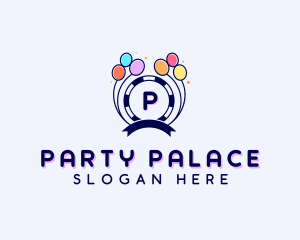 Entertainment Balloon Party logo design