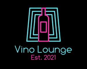 Wine Bottle Neon Nightclub logo