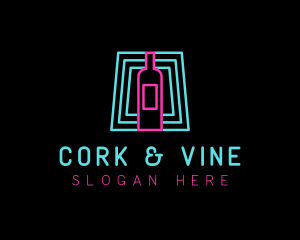 Wine Bar Nightclub logo design