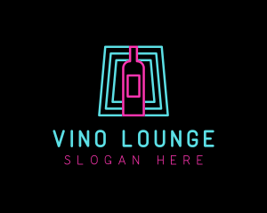 Wine Bar Nightclub logo design