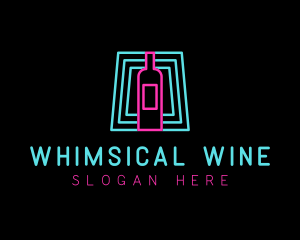 Wine Bar Nightclub logo design