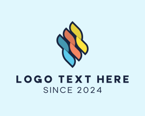 Multicolor Marketing Ribbon logo