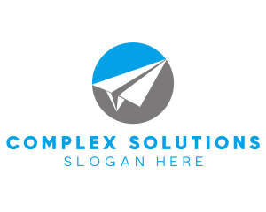 Paper Plane Travel logo design