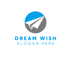 Paper Plane Travel logo design