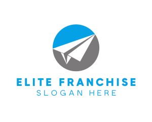 Paper Plane Travel logo design