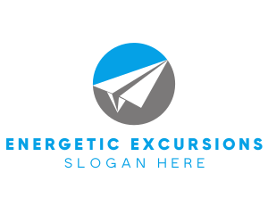 Paper Plane Travel logo design