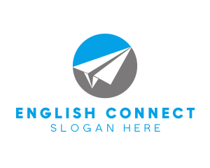 Paper Airplane Travel logo design