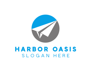 Paper Plane Travel logo design