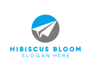 Paper Airplane Travel logo design