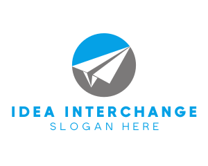 Paper Plane Travel logo design