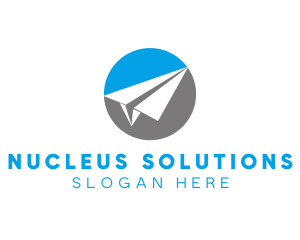 Paper Airplane Travel logo design