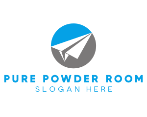 Paper Plane Travel logo design