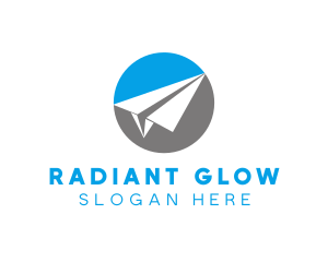 Paper Airplane Travel logo design