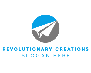 Paper Plane Travel logo design