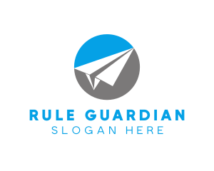 Paper Plane Travel logo design