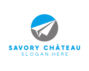 Paper Plane Travel logo design