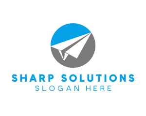 Paper Plane Travel logo design