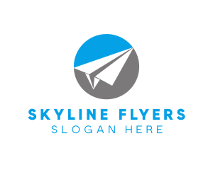 Paper Plane Travel logo design