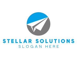 Paper Plane Travel logo design