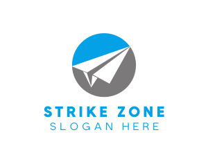 Paper Plane Travel logo design