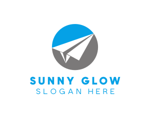 Paper Plane Travel logo design