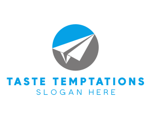 Paper Plane Travel logo design