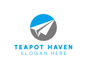 Paper Plane Travel logo design