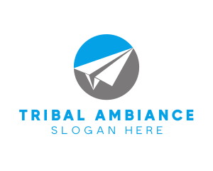 Paper Plane Travel logo design